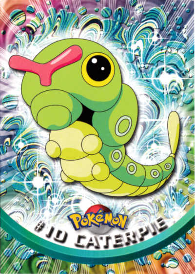 #10 Caterpie Topps Pokemon Card