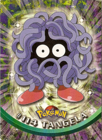 #114 Tangela Topps Pokemon Card