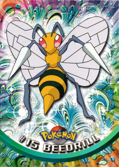 #15 Beedrill Topps Pokemon Card