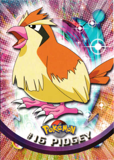 #16 Pidgey Topps Pokemon Card