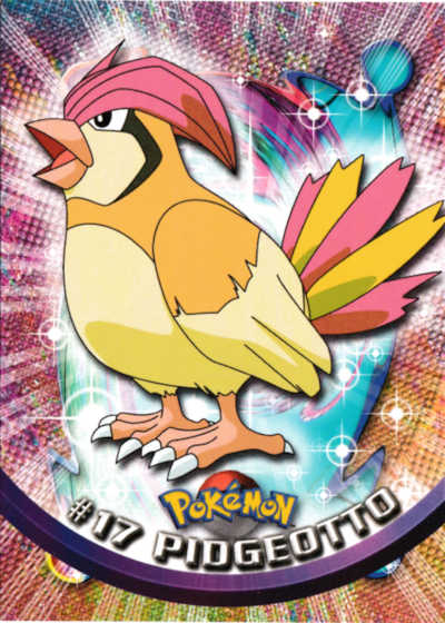 #17 Pidgeotto Topps Pokemon Card
