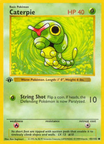 How Much Is A Caterpie Pokemon Card Worth