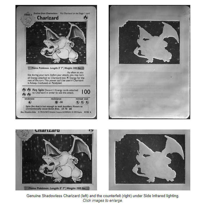 1st edition Fake charizard card comparison CGC Cards