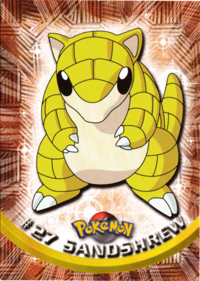 #27 Sandshrew Topps Pokemon Card