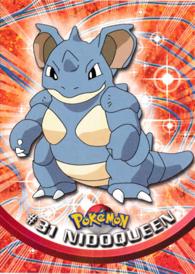 #31 Nidoqueen Topps Pokemon Card