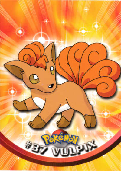 #37 Vulpix Topps Pokemon Card