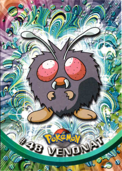 #48 Venonat Topps Pokemon Card