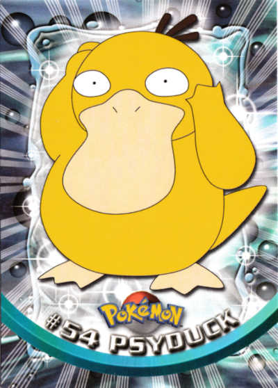 #54 Psyduck Topps Pokemon Card