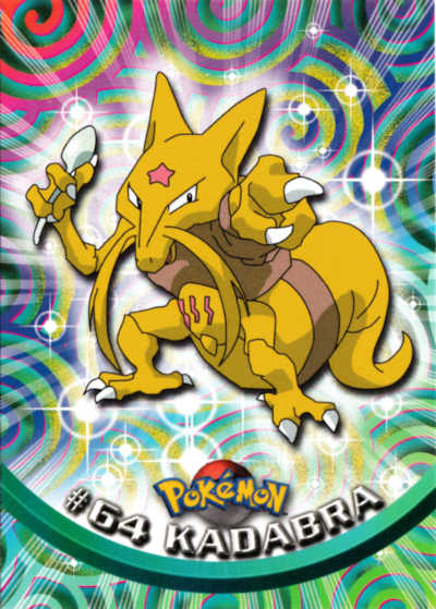 #64 Kadabra Topps Pokemon Card