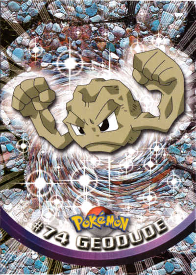 #74 Geodude Topps Pokemon Card