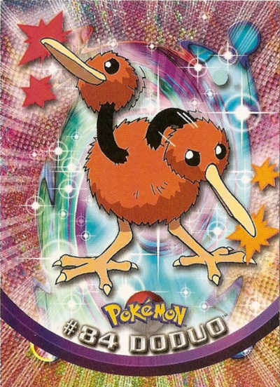 #84 Doduo Topps Pokemon Card