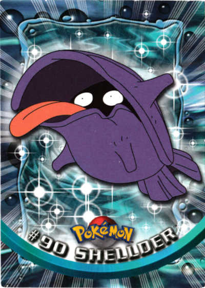 #90 Shellder Topps Pokemon Card