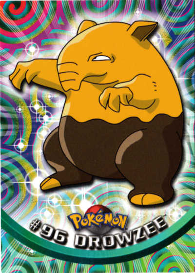 #96 Drowzee Topps Pokemon Card