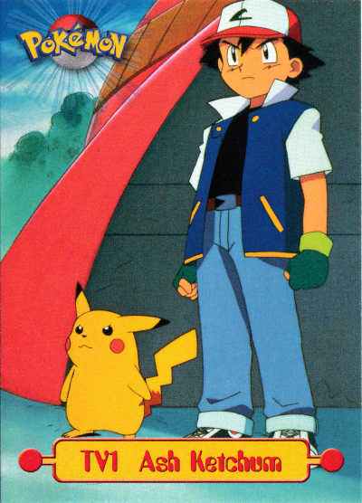 Ash Ketchum TV 1 Topps Pokemon Card