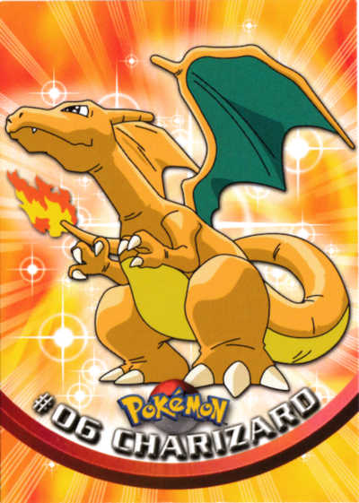 #06 Charizard Topps Pokemon Card