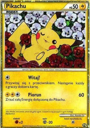 Polish Pikachu Holo Card