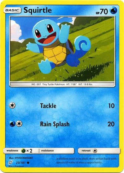Squirtle 23-181 Pokemon Card English