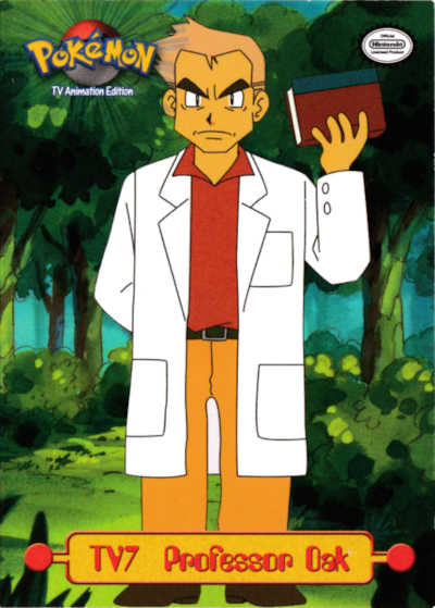 TV7 Professor Oak Topps Pokemon Card